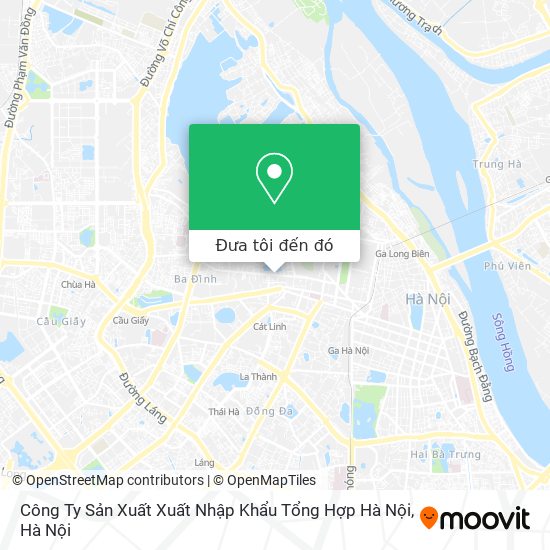 Bản đồ Công Ty Sản Xuất Xuất Nhập Khẩu Tổng Hợp Hà Nội
