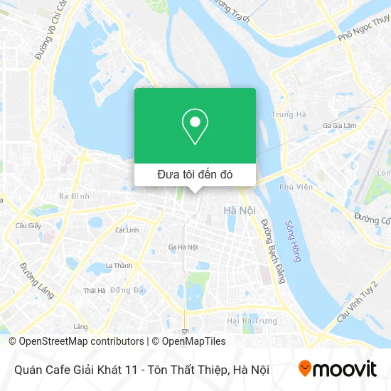 Bản đồ Quán Cafe Giải Khát 11 - Tôn Thất Thiệp