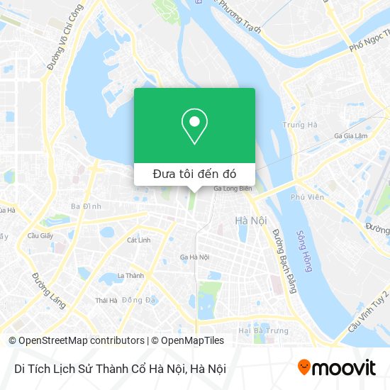 Bản đồ Di Tích Lịch Sử Thành Cổ Hà Nội
