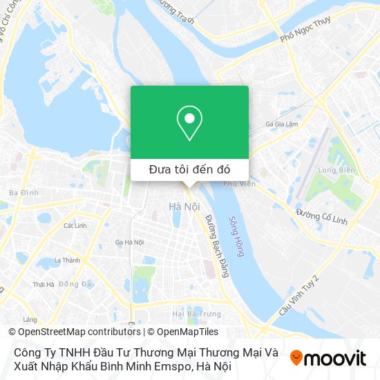 Bản đồ Công Ty TNHH Đầu Tư Thương Mại Thương Mại Và Xuất Nhập Khẩu Bình Minh Emspo
