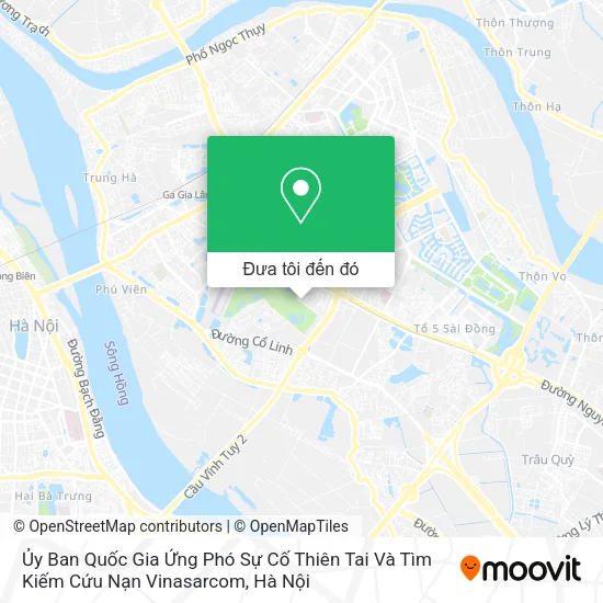 Bản đồ Ủy Ban Quốc Gia Ứng Phó Sự Cố Thiên Tai Và Tìm Kiếm Cứu Nạn Vinasarcom