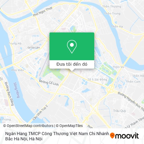 Bản đồ Ngân Hàng TMCP Công Thương Việt Nam Chi Nhánh Bắc Hà Nội