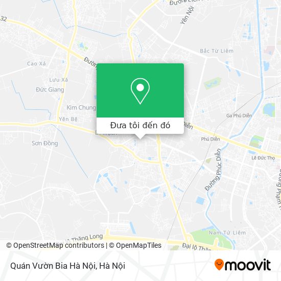 Bản đồ Quán Vườn Bia Hà Nội
