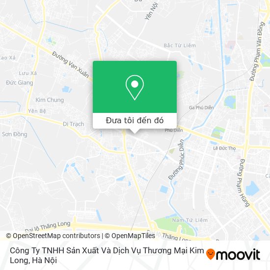 Bản đồ Công Ty TNHH Sản Xuất Và Dịch Vụ Thương Mại Kim Long