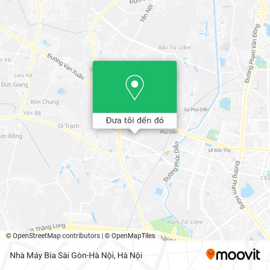 Bản đồ Nhà Máy Bia Sài Gòn-Hà Nội