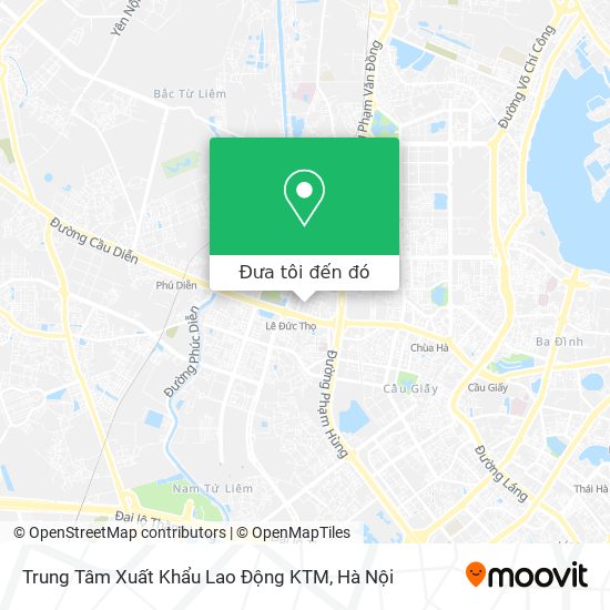 Bản đồ Trung Tâm Xuất Khẩu Lao Động KTM