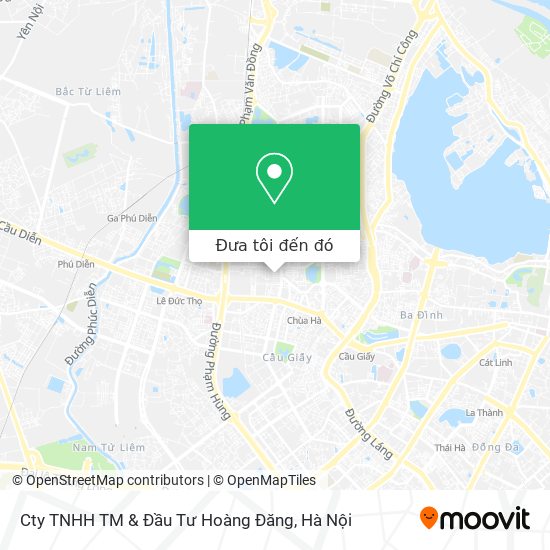 Bản đồ Cty TNHH TM & Đầu Tư Hoàng Đăng