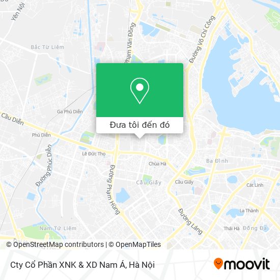 Bản đồ Cty Cổ Phần XNK & XD Nam Á
