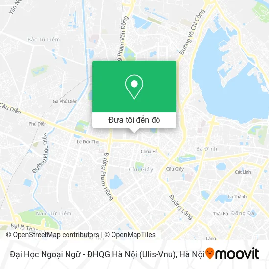 Bản đồ Đại Học Ngoại Ngữ - ĐHQG Hà Nội (Ulis-Vnu)