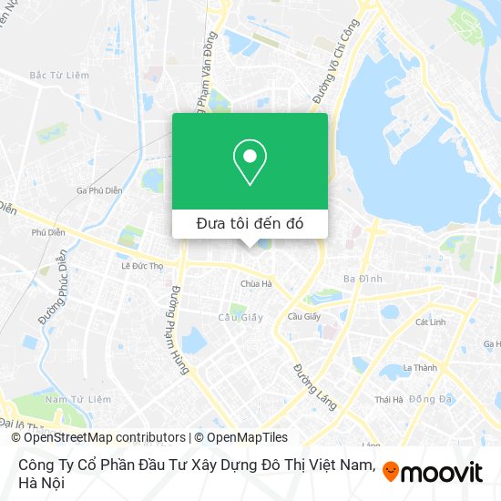 Bản đồ Công Ty Cổ Phần Đầu Tư Xây Dựng Đô Thị Việt Nam