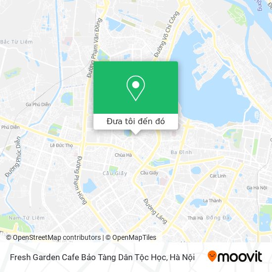 Bản đồ Fresh Garden Cafe Bảo Tàng Dân Tộc Học