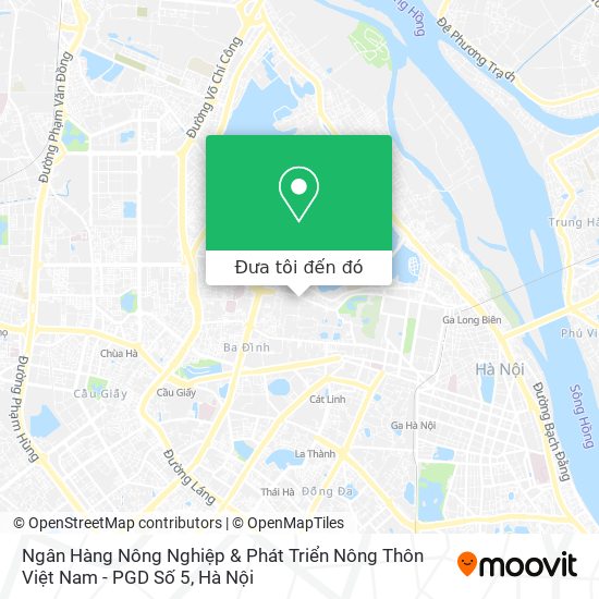Bản đồ Ngân Hàng Nông Nghiệp & Phát Triển Nông Thôn Việt Nam - PGD Số 5