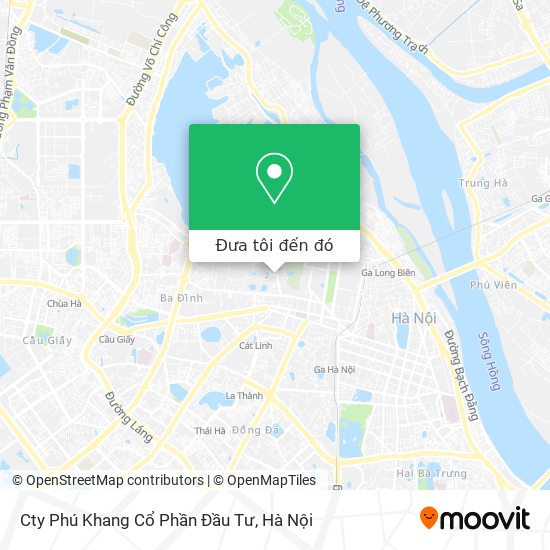 Bản đồ Cty Phú Khang Cổ Phần Đầu Tư