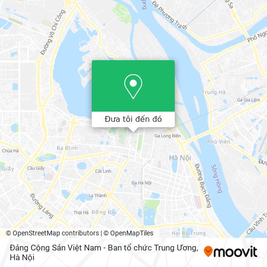 Bản đồ Đảng Cộng Sản Việt Nam - Ban tổ chức Trung Ương