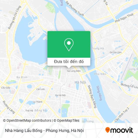 Bản đồ Nhà Hàng Lẩu Bống - Phùng Hưng