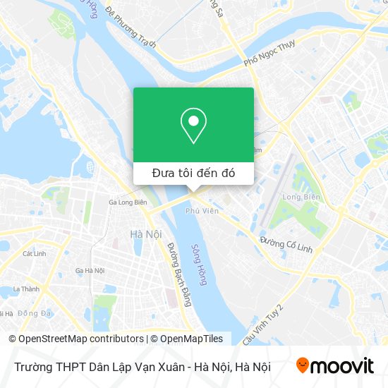 Bản đồ Trường THPT Dân Lập Vạn Xuân - Hà Nội