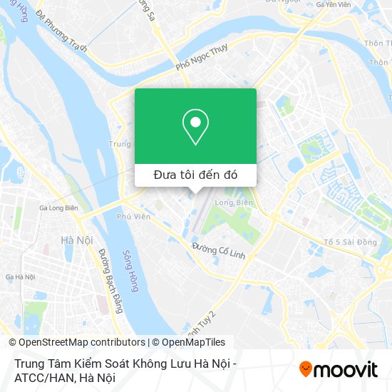 Bản đồ Trung Tâm Kiểm Soát Không Lưu Hà Nội - ATCC / HAN