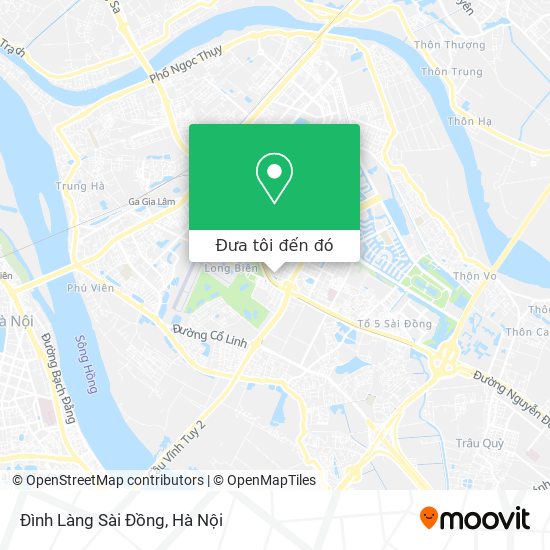 Bản đồ Đình Làng Sài Đồng