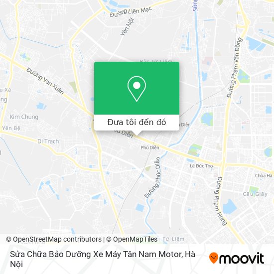 Bản đồ Sửa Chữa Bảo Dưỡng Xe Máy Tân Nam Motor