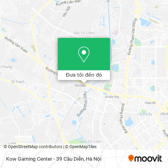 Bản đồ Kow Gaming Center - 39 Cầu Diễn