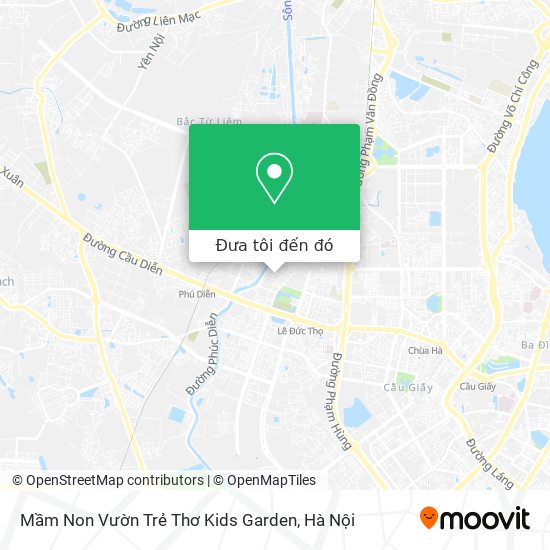 Bản đồ Mầm Non Vườn Trẻ Thơ Kids Garden