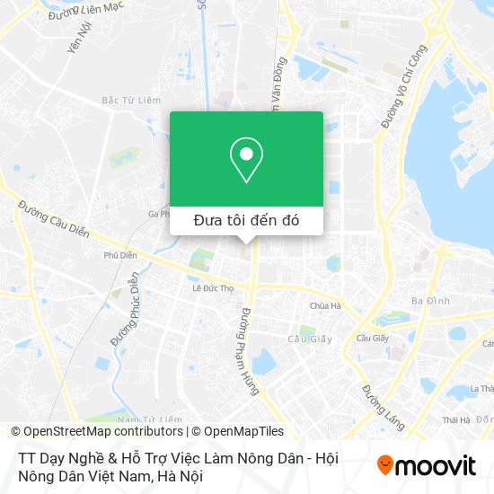 Bản đồ TT Dạy Nghề & Hỗ Trợ Việc Làm Nông Dân - Hội Nông Dân Việt Nam