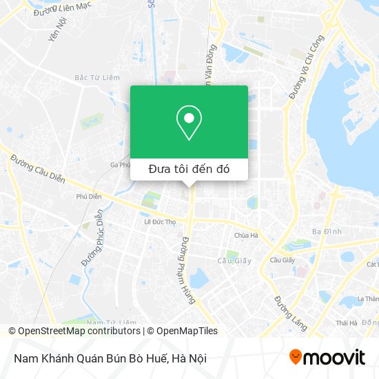 Bản đồ Nam Khánh Quán Bún Bò Huế