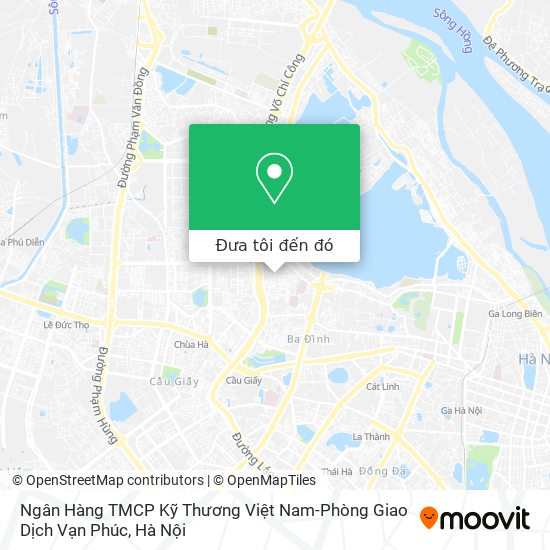 Bản đồ Ngân Hàng TMCP Kỹ Thương Việt Nam-Phòng Giao Dịch Vạn Phúc