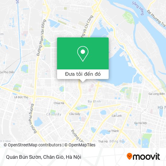 Bản đồ Quán Bún Sườn, Chân Giò