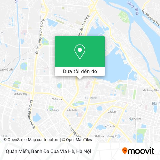 Bản đồ Quán Miến, Bánh Đa Cua Vỉa Hè