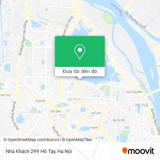 Bản đồ Nhà Khách 299 Hồ Tây