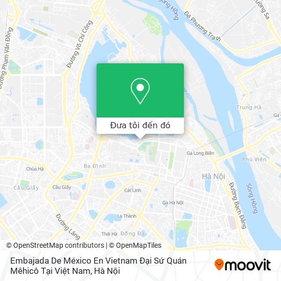 Bản đồ Embajada De México En Vietnam Đại Sứ Quán Mêhicô Tại Việt Nam
