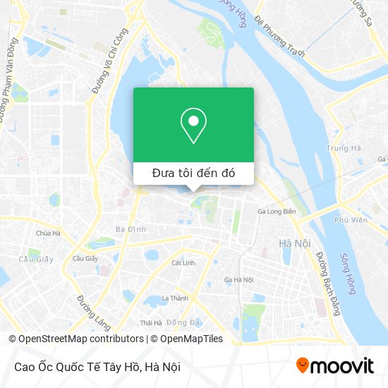Bản đồ Cao Ốc Quốc Tế Tây Hồ