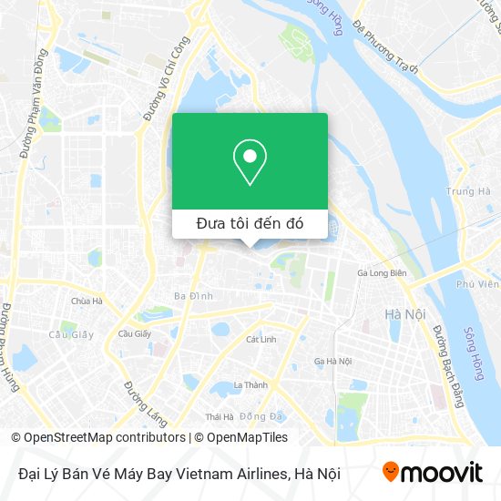 Bản đồ Đại Lý Bán Vé Máy Bay Vietnam Airlines