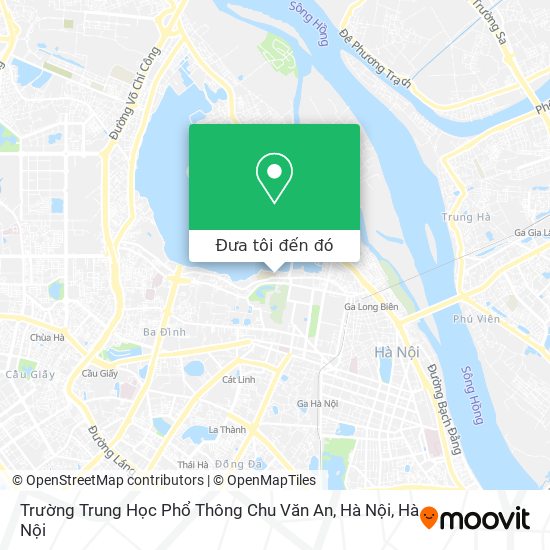 Bản đồ Trường Trung Học Phổ Thông Chu Văn An, Hà Nội