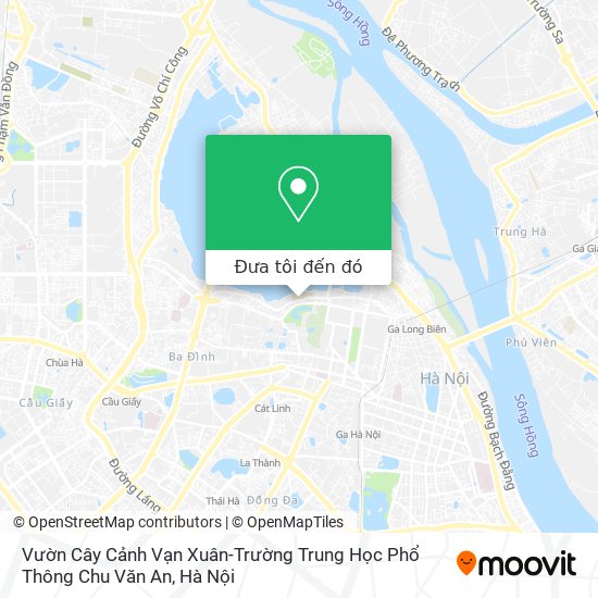 Bản đồ Vườn Cây Cảnh Vạn Xuân-Trường Trung Học Phổ Thông Chu Văn An