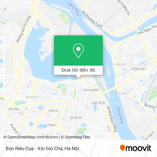 Bản đồ Bún Riêu Cua - Xôi Giò Chả