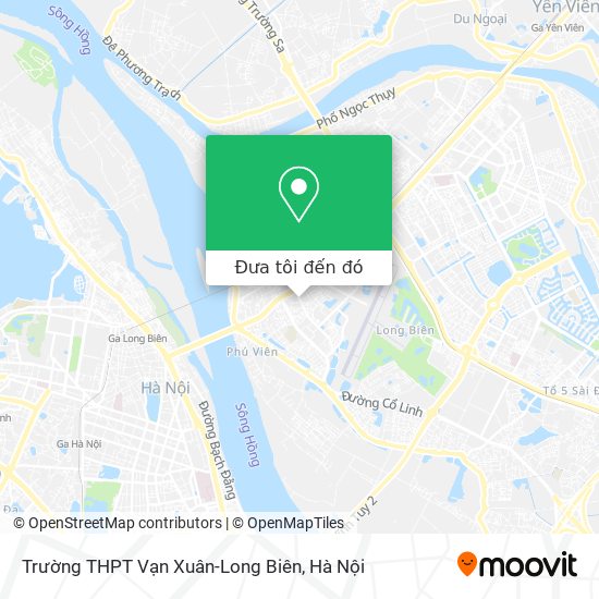 Bản đồ Trường THPT Vạn Xuân-Long Biên