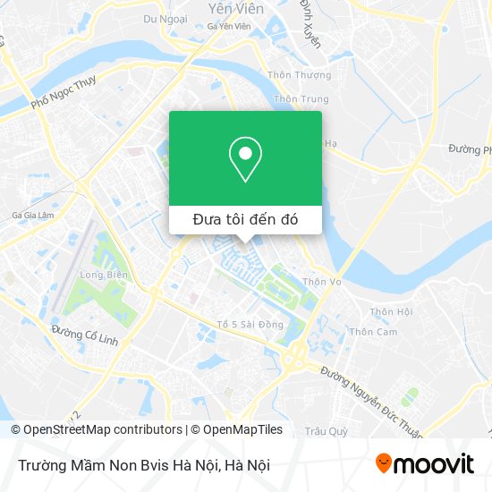 Bản đồ Trường Mầm Non Bvis Hà Nội