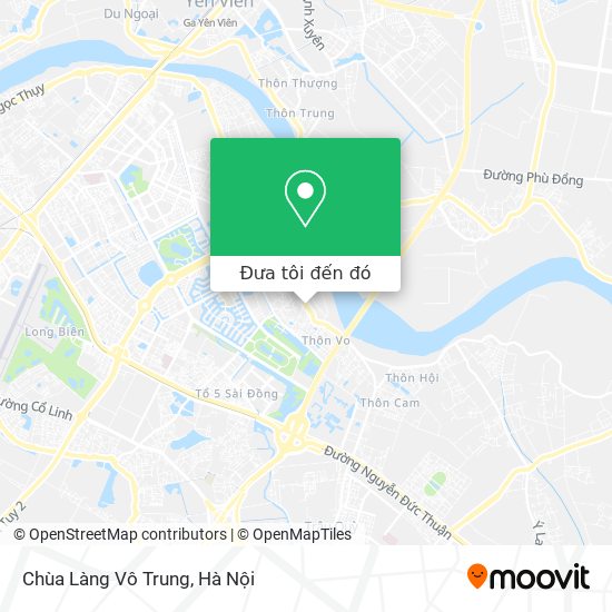 Bản đồ Chùa Làng Vô Trung