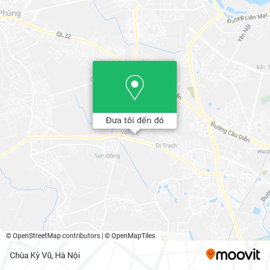 Bản đồ Chùa Kỳ Vũ