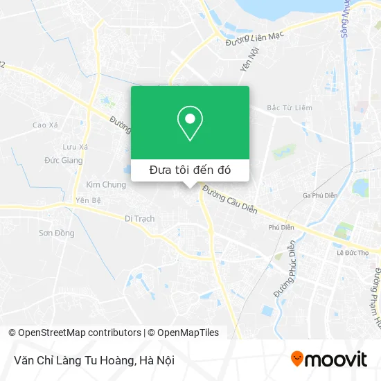 Bản đồ Văn Chỉ Làng Tu Hoàng