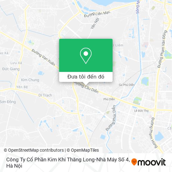 Bản đồ Công Ty Cổ Phần Kim Khí Thăng Long-Nhà Máy Số 4