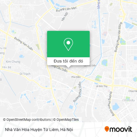 Bản đồ Nhà Văn Hóa Huyện Từ Liêm