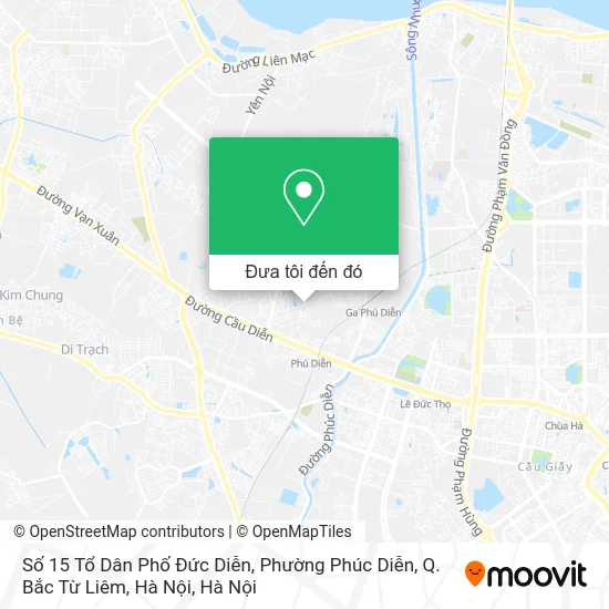 Bản đồ Số 15 Tổ Dân Phố Đức Diễn, Phường Phúc Diễn, Q. Bắc Từ Liêm, Hà Nội