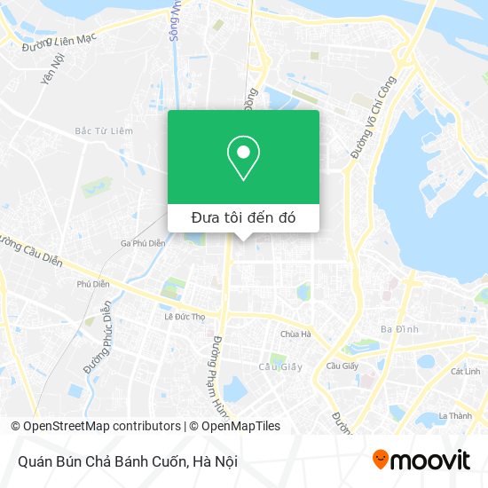 Bản đồ Quán Bún Chả Bánh Cuốn