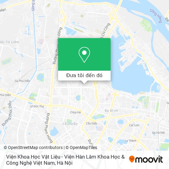 Bản đồ Viện Khoa Học Vật Liệu - Viện Hàn Lâm Khoa Học & Công Nghệ Việt Nam