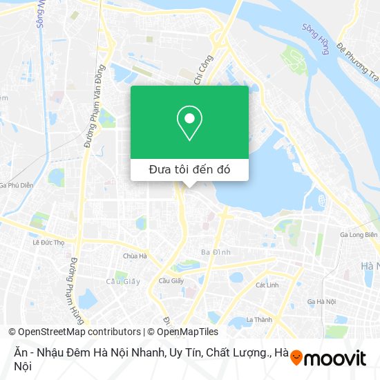 Bản đồ Ăn - Nhậu Đêm Hà Nội Nhanh, Uy Tín, Chất Lượng.