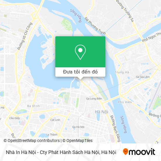 Bản đồ Nhà In Hà Nội - Cty Phát Hành Sách Hà Nội