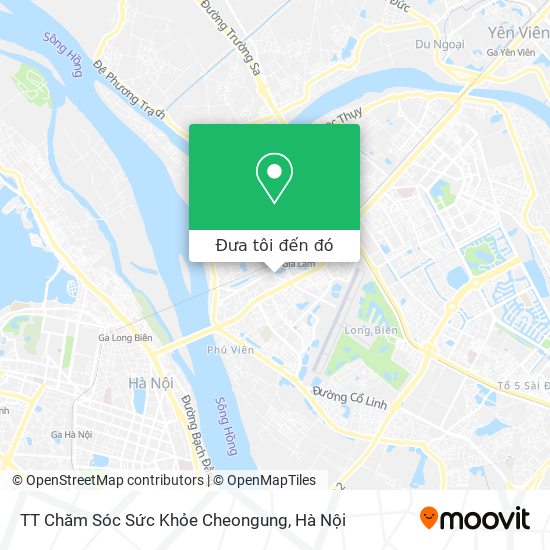 Bản đồ TT Chăm Sóc Sức Khỏe Cheongung